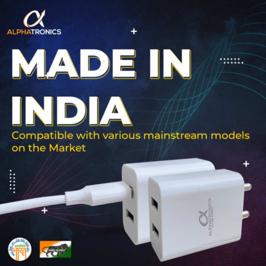 Dual Port Fast Charger | 12W Max Output | Universal Compatibility | Includes 1 m Micro USB Cable