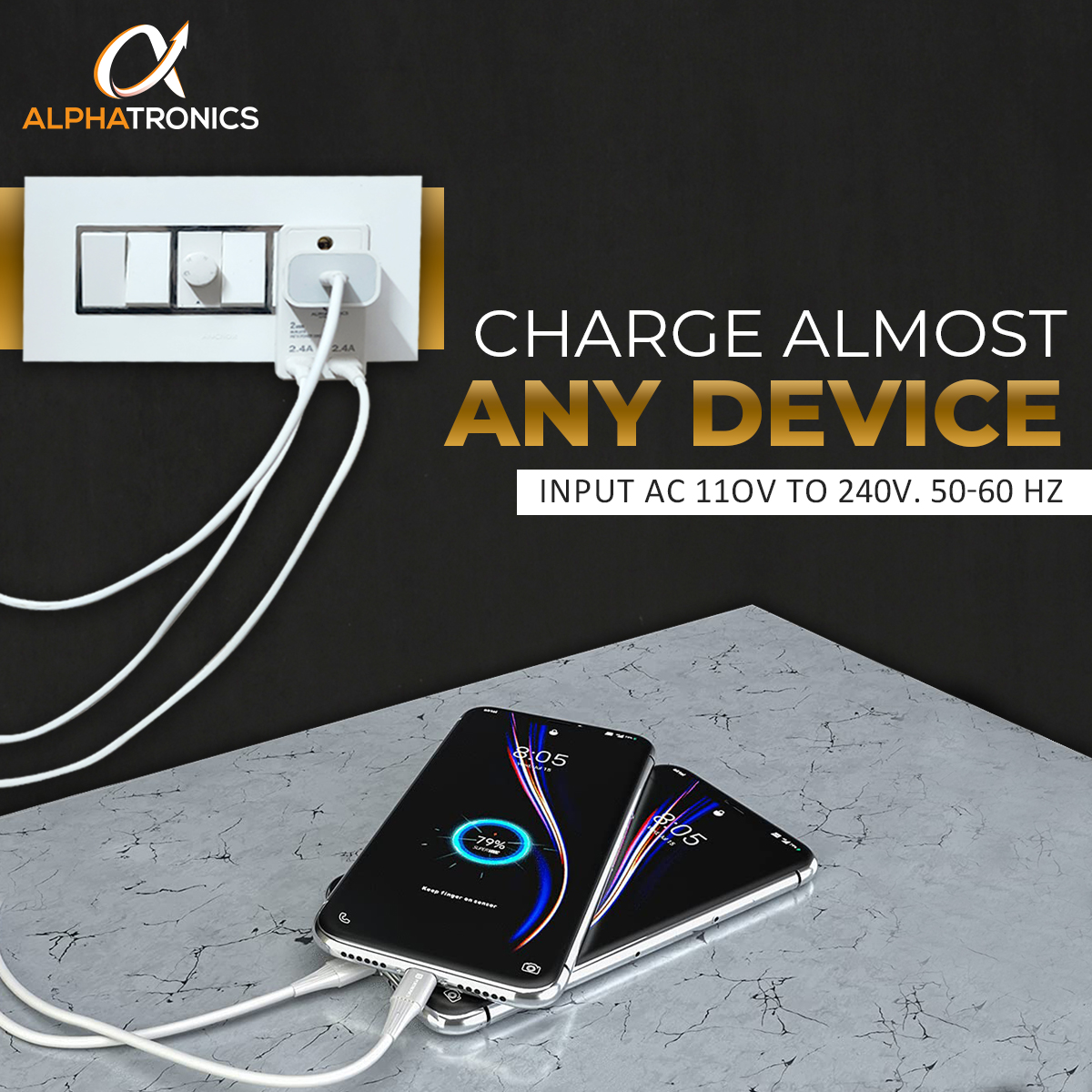 3 Pin Multi Plug Socket with USB Charger 10A Power Plug Converter // 2pin & 3pin Universal Travel Adapter with Dual USB Charging
